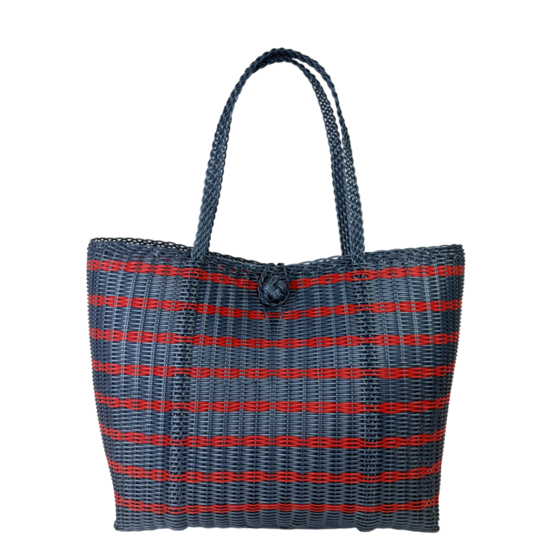Medium | Sailor Stripe Fog Blue/Red