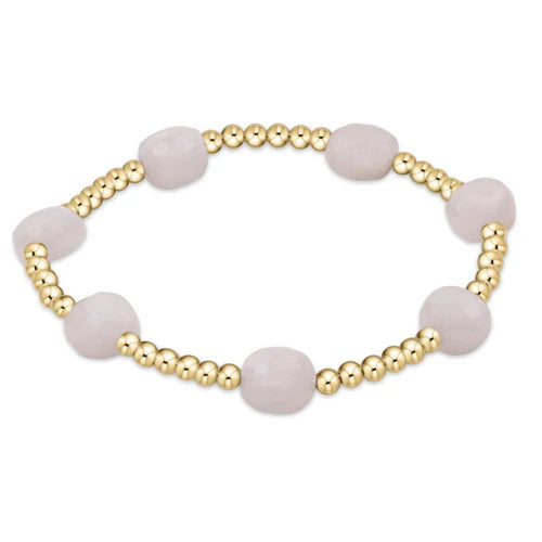 admire gold 3mm bead bracelet moonstone