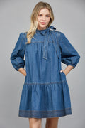 paige washed denim dress