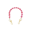 clutch strap river stone in raspberry pink swirl