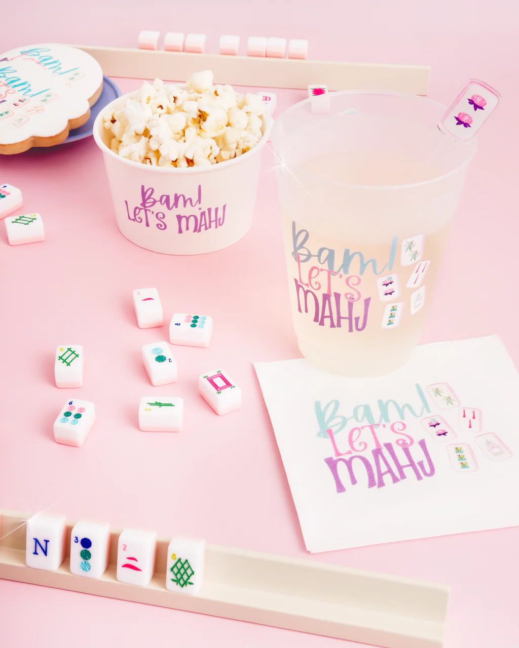 bam let's mahj shatterproof cup