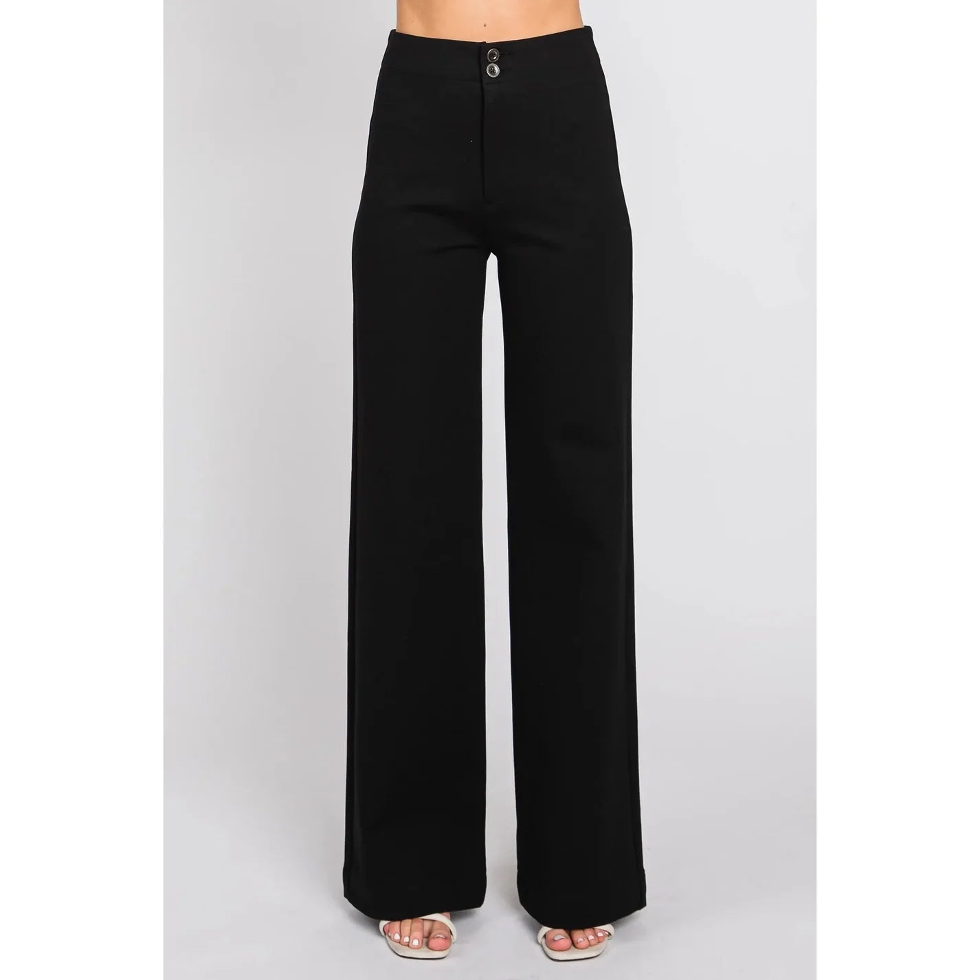 ponte wide leg pants