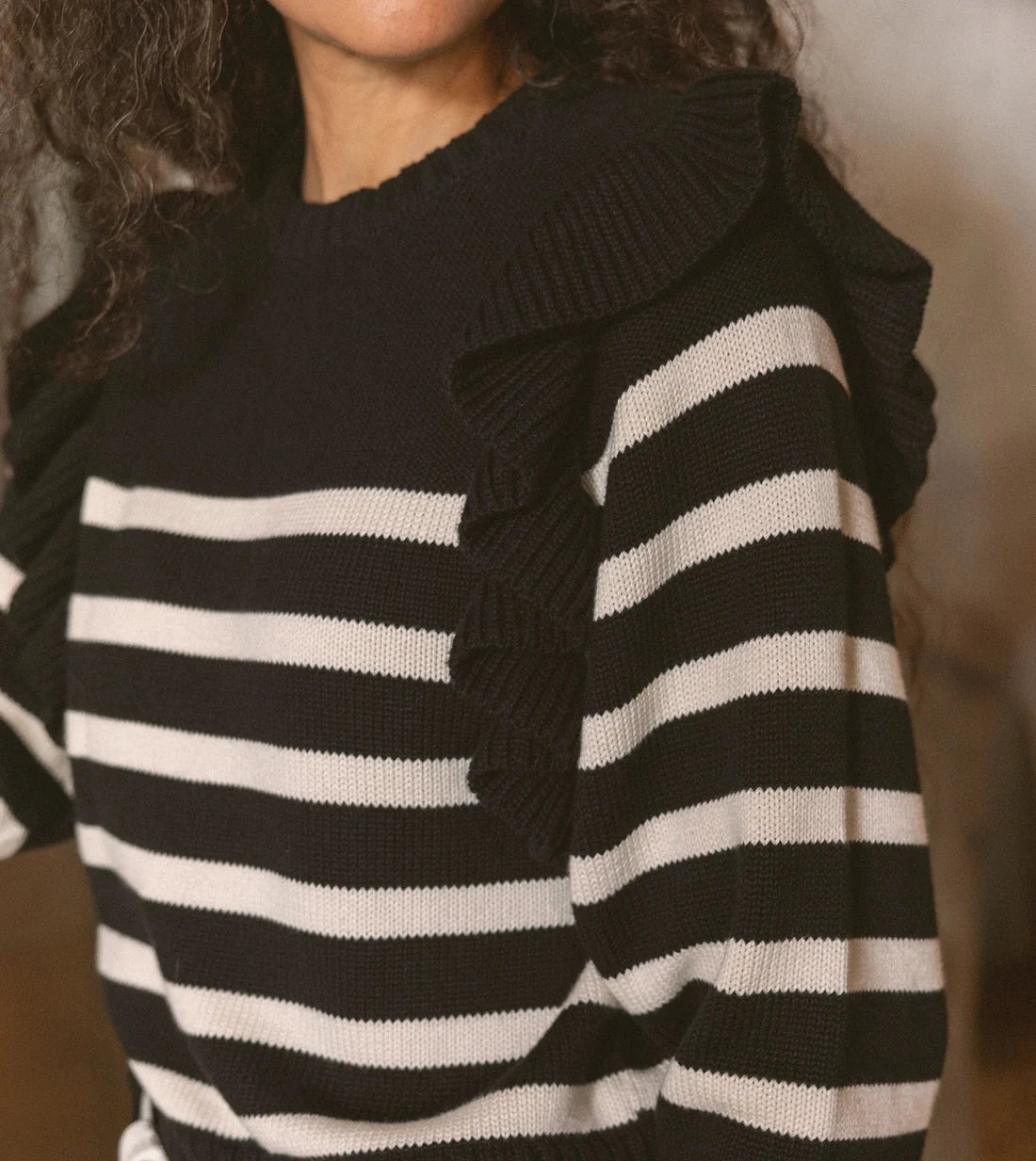 blair sweater black/ivory