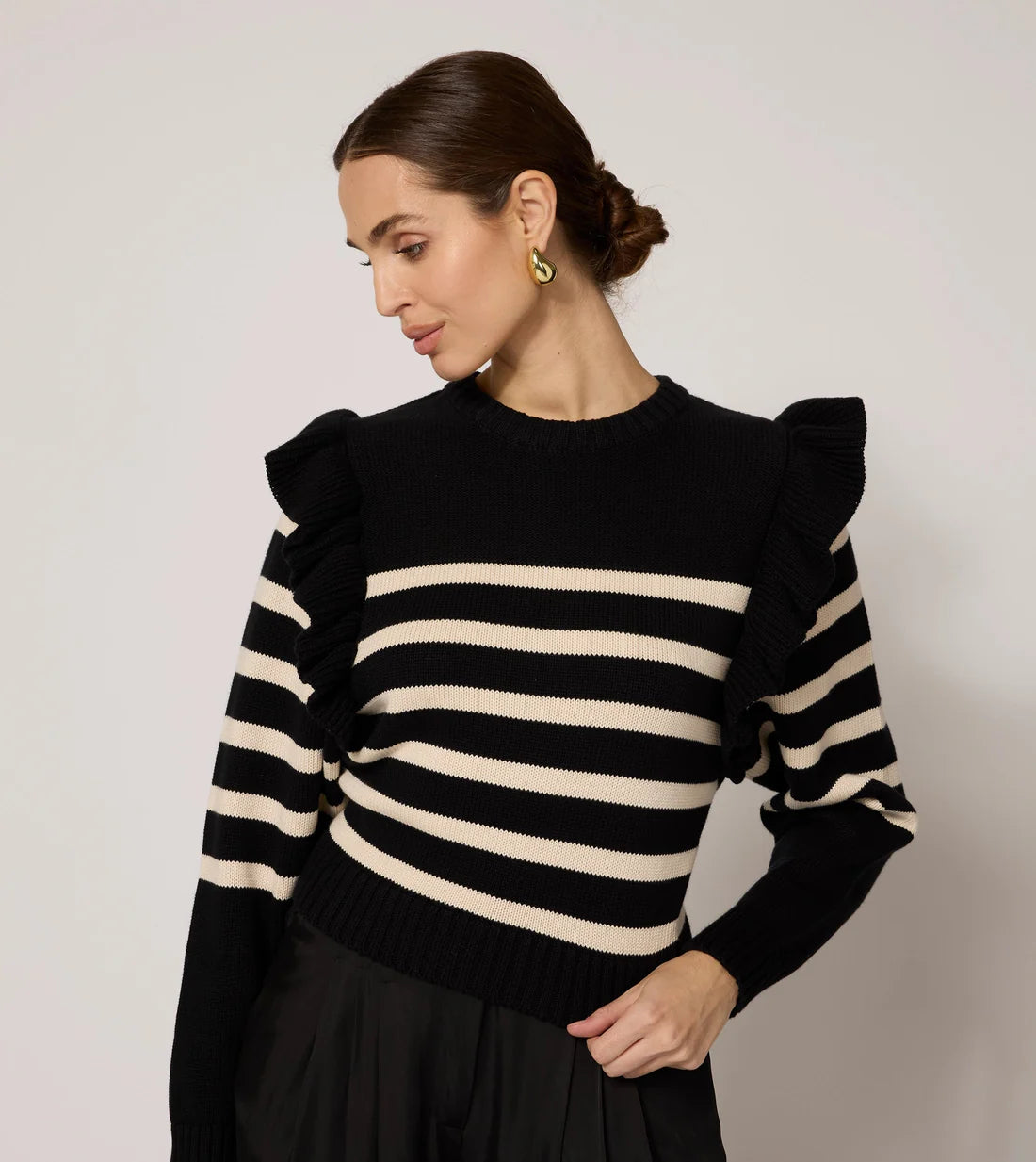 blair sweater black/ivory