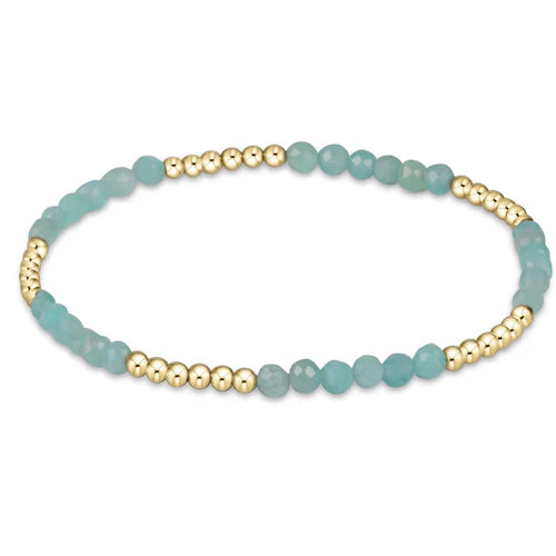 blissful pattern 2.5mm bead bracelet amazonite