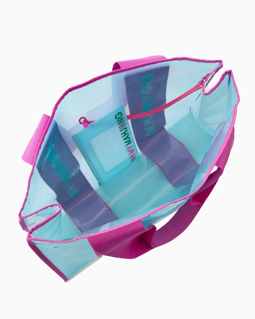 blue beach bag