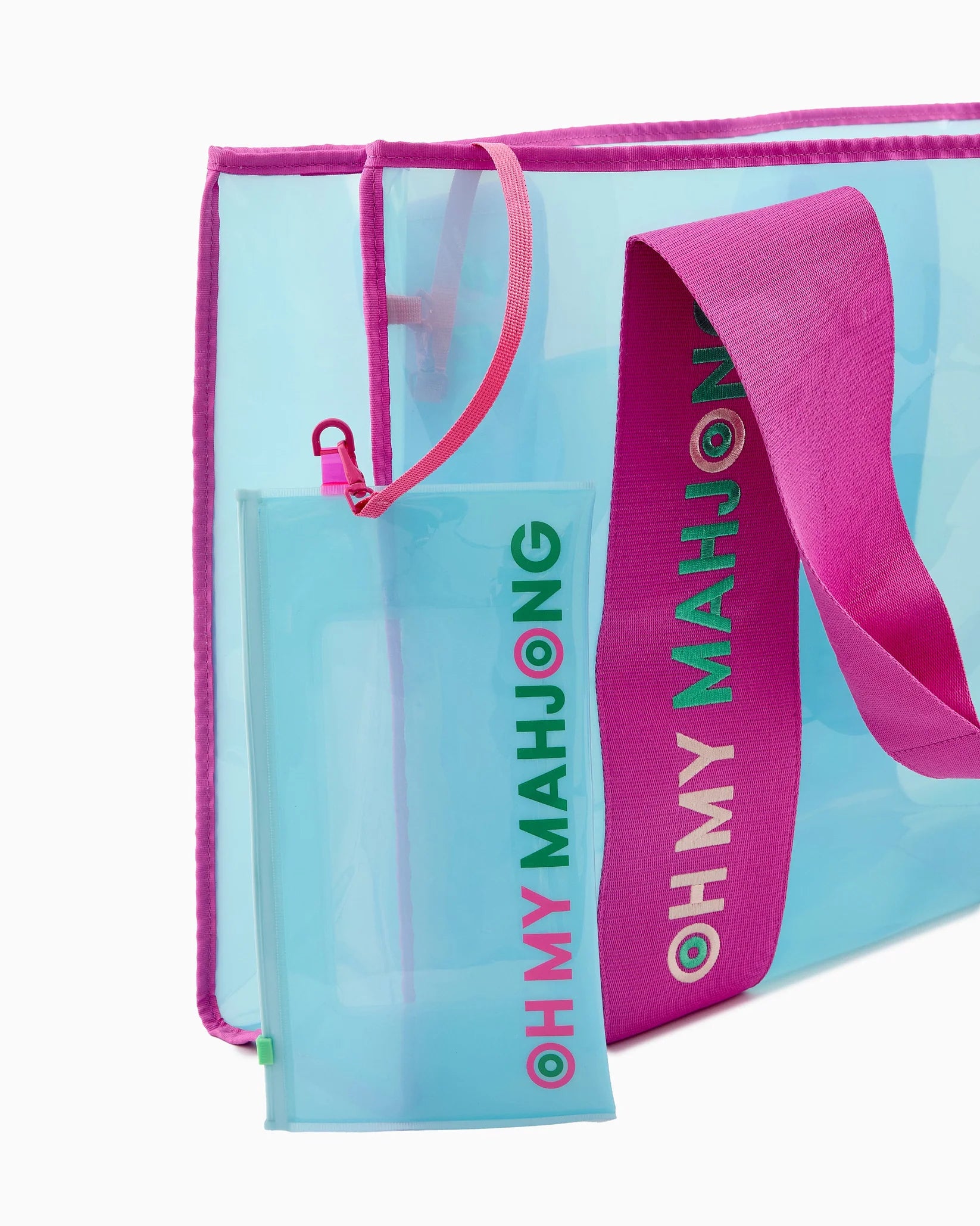 blue beach bag