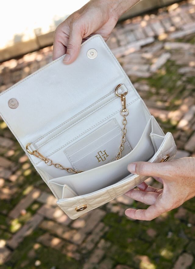 brynleigh clutch crossbody pearl