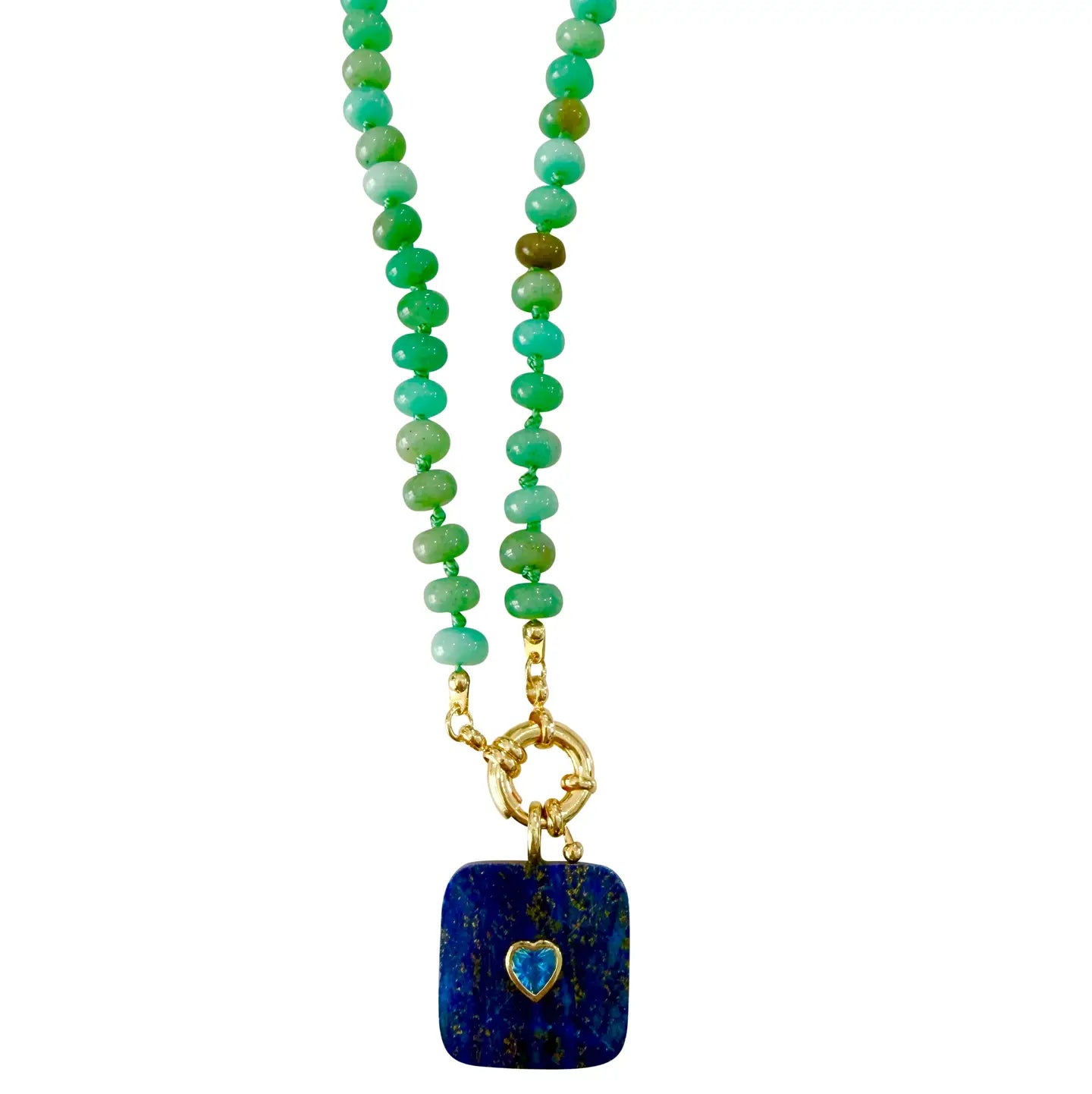 gigi beaded gemstone necklace