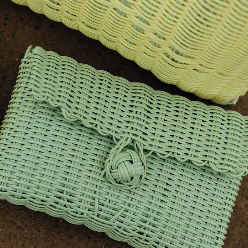 clutch solid sea glass