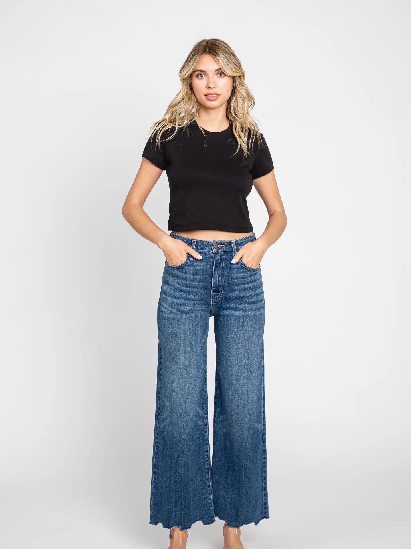 genoa wide leg jean