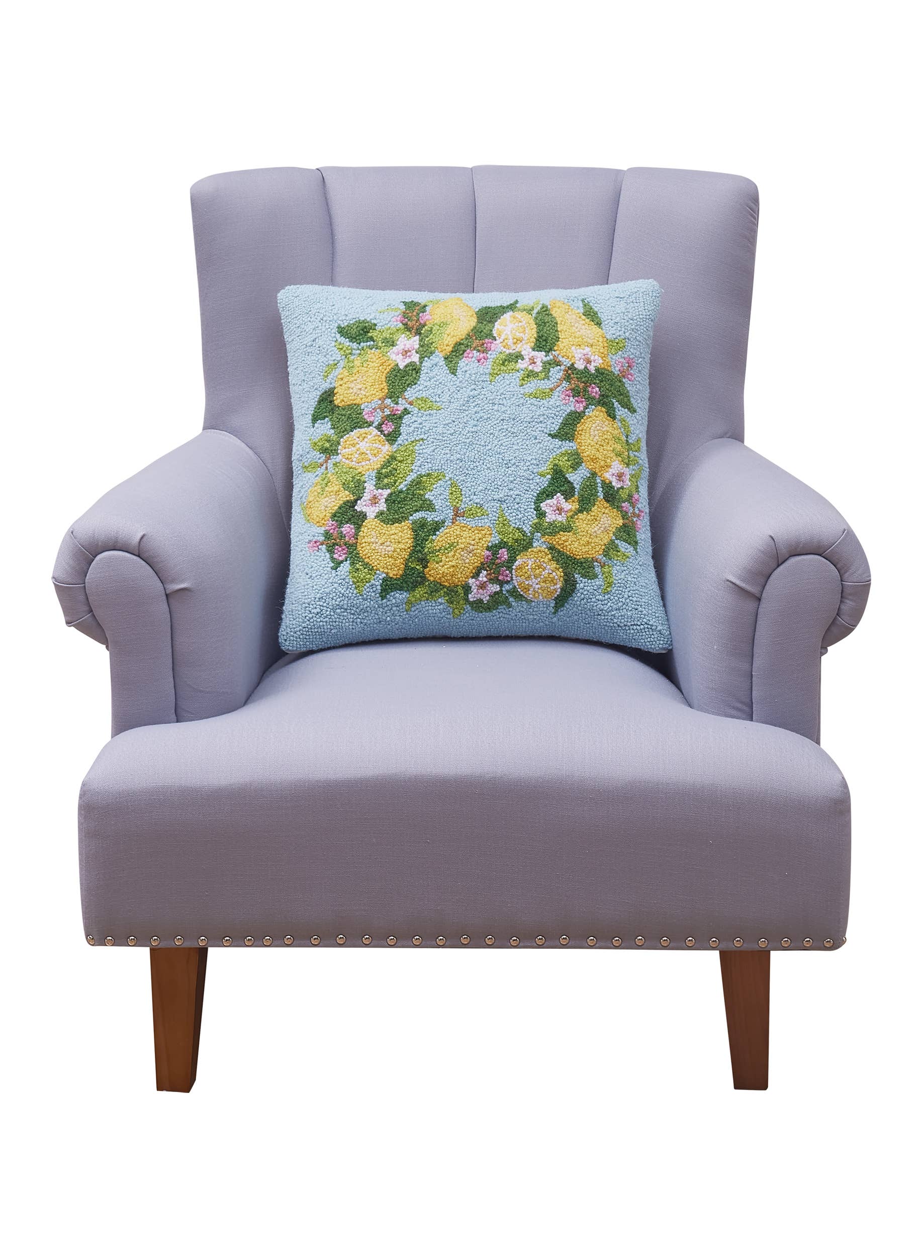 Lemon Wreath Hook Pillow
