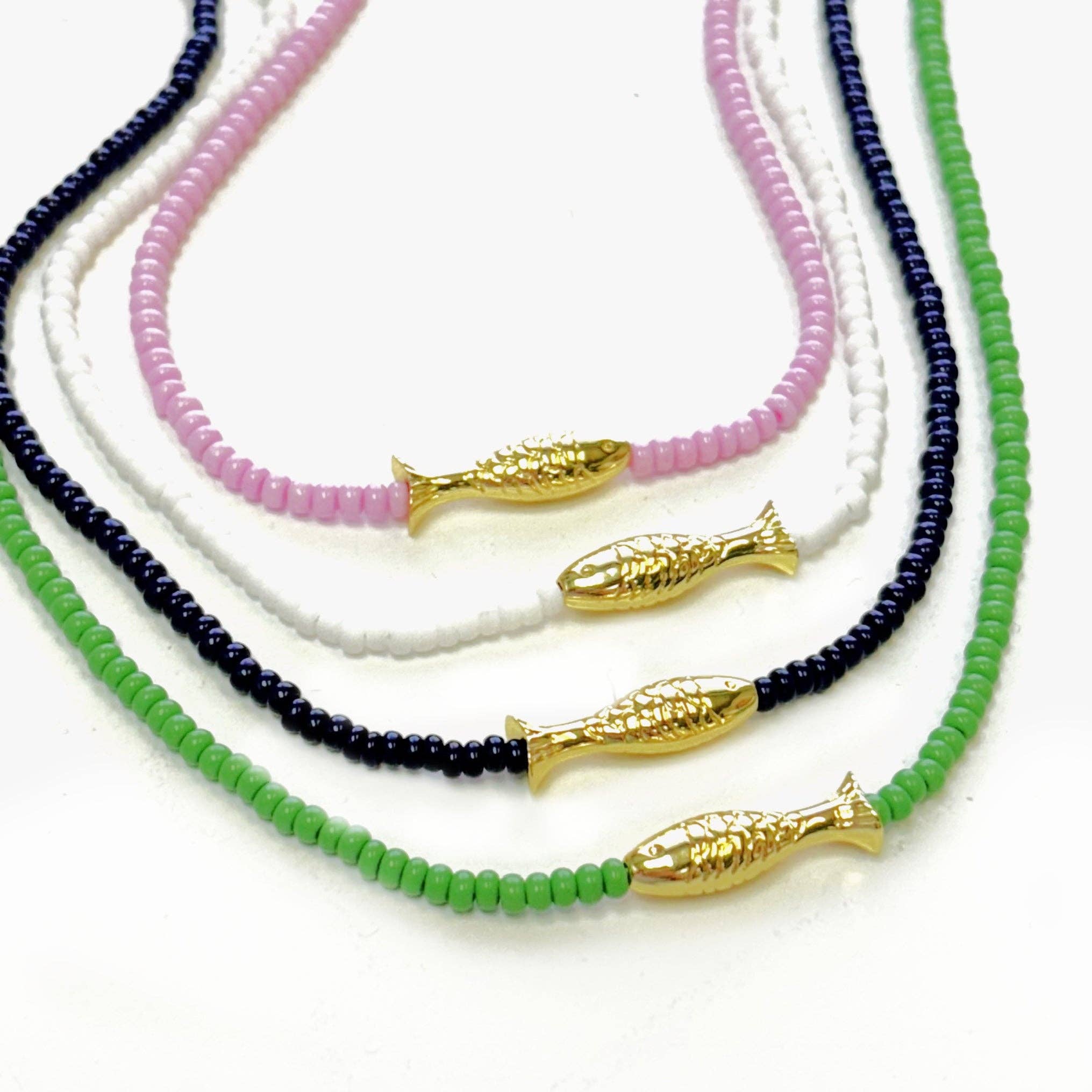Lucky Fish Beaded Necklace