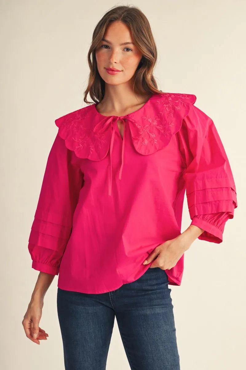 amelia peter pan collar blouse
