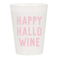 Happy Hallo Wine Halloween Frosted Cups - Halloween: Pack of 6