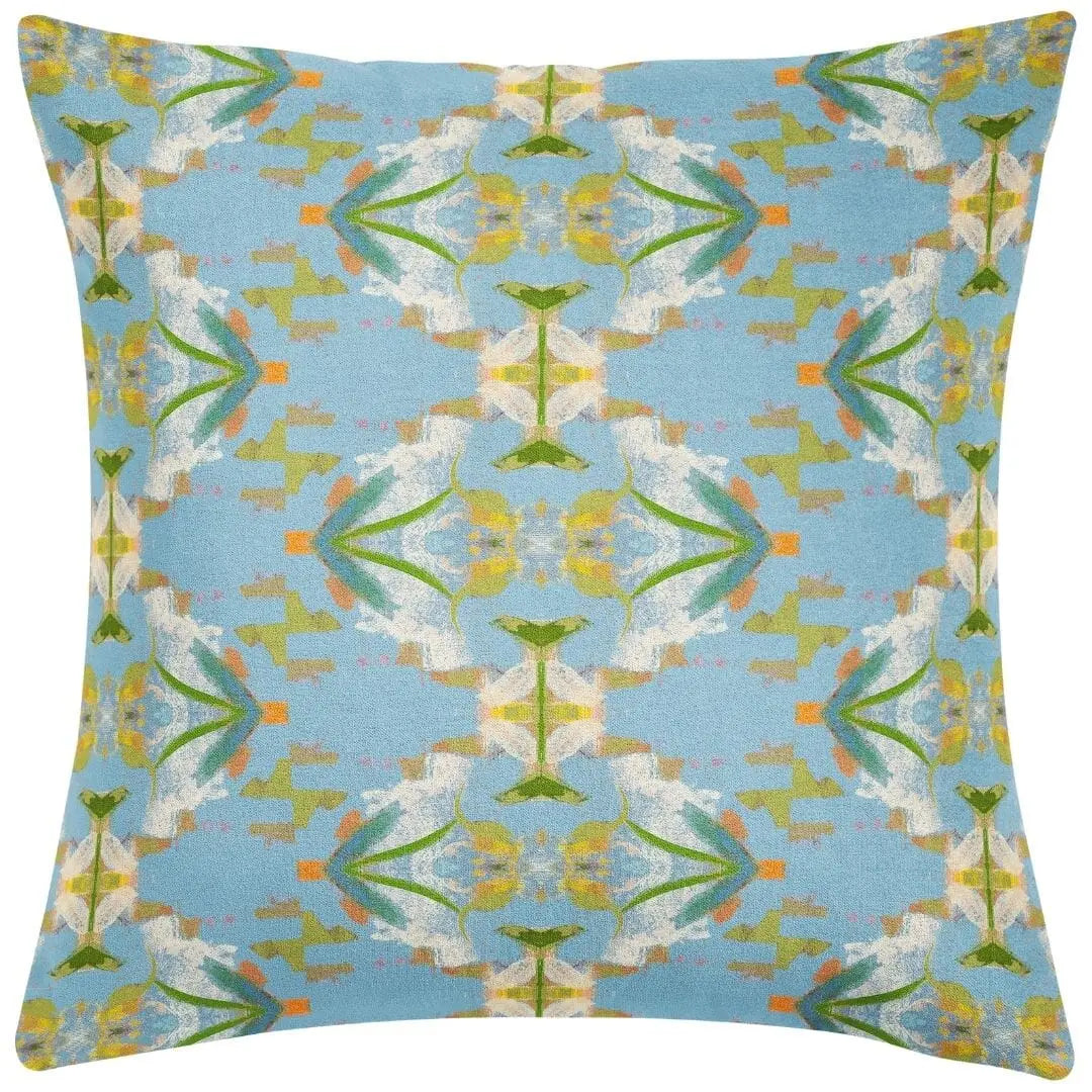 english garden blue 26 x 26 pillow