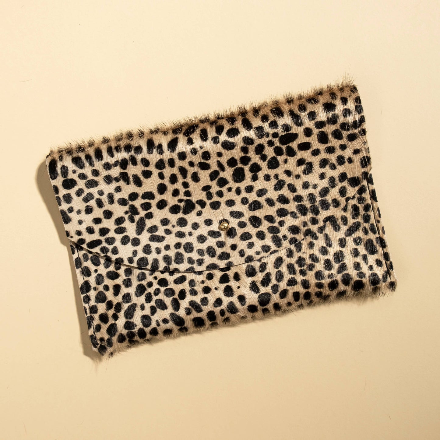 envelope pouch tiny spotted hair on hide