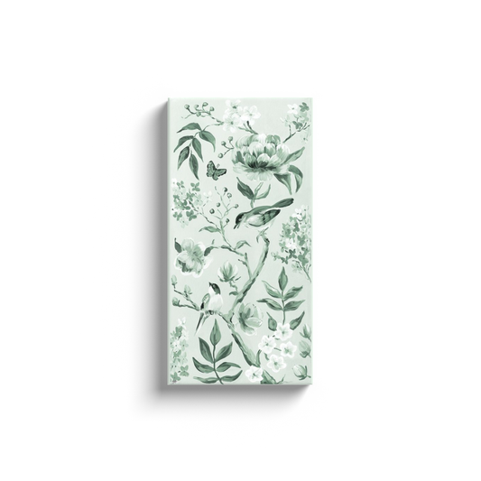 sage Chinoiserie No. 1, a canvas wrap print