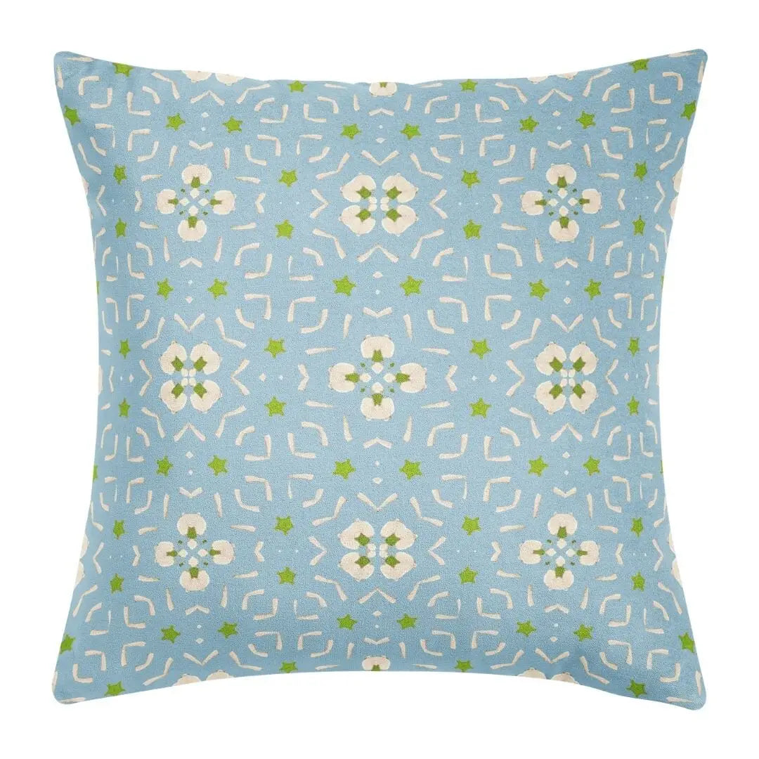 dorset garden blue 22 x 22 pillow with insert