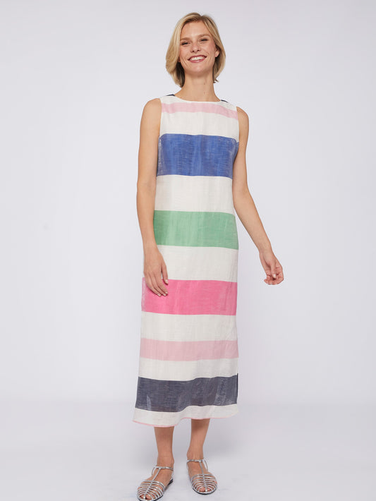 liana multicolor stripe dress