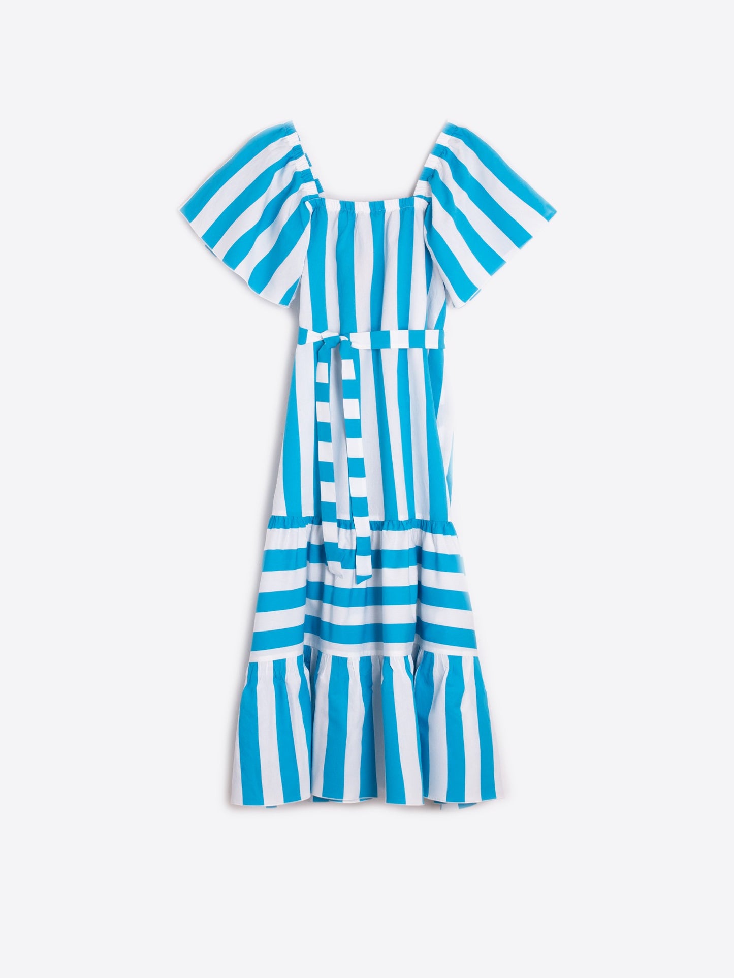 palmira turquoise stripe dress