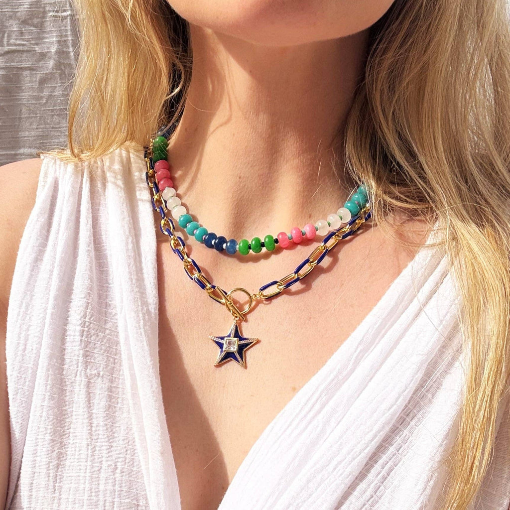 Resort Candy Beaded Necklace
