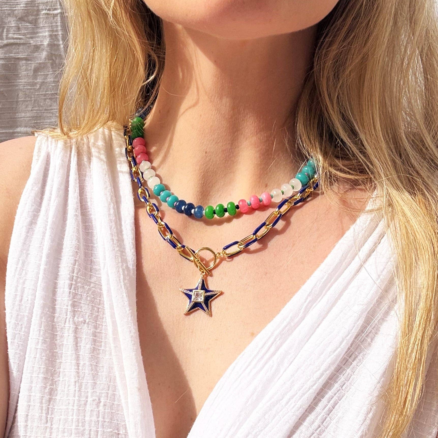 Resort Candy Beaded Necklace