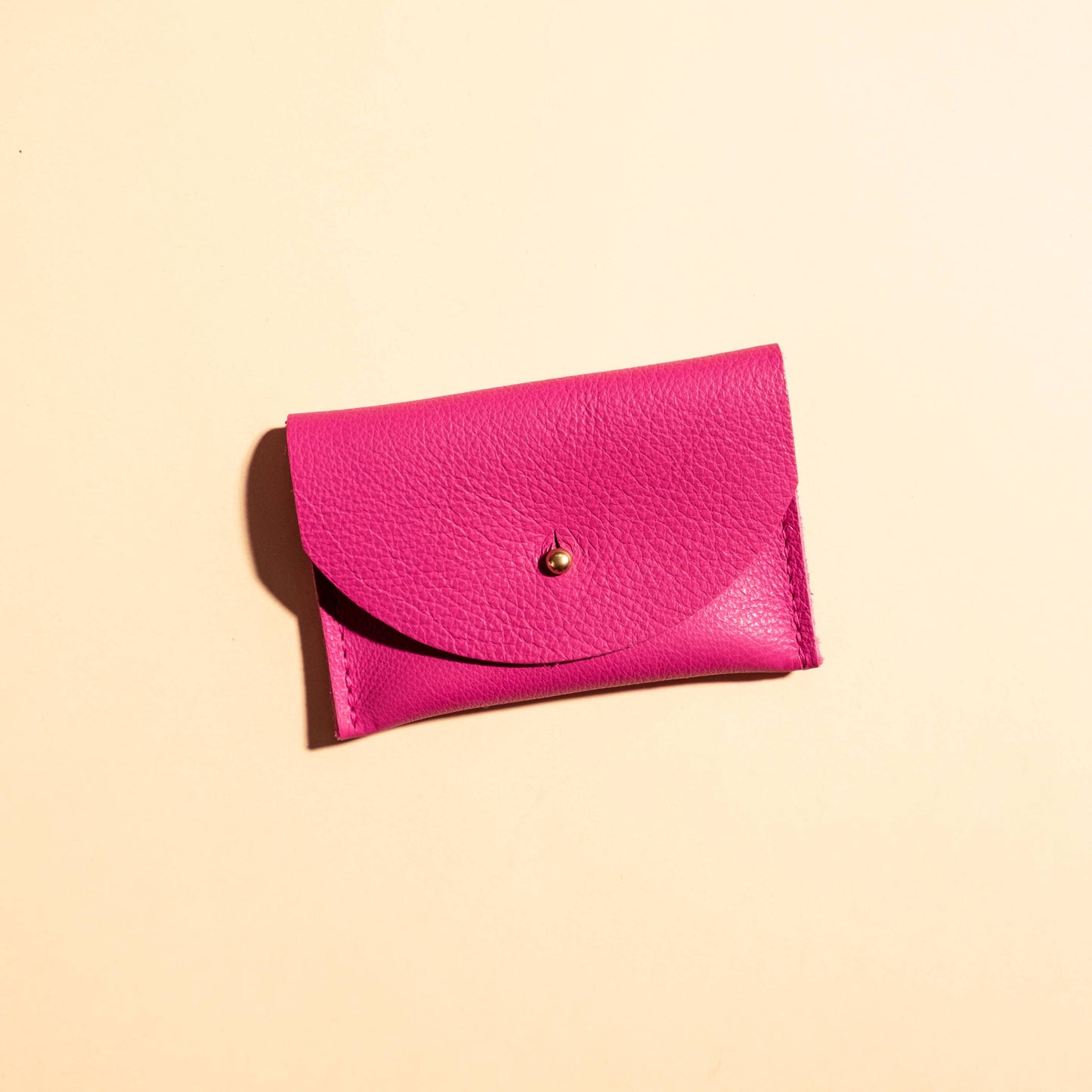 cardholder pink leather