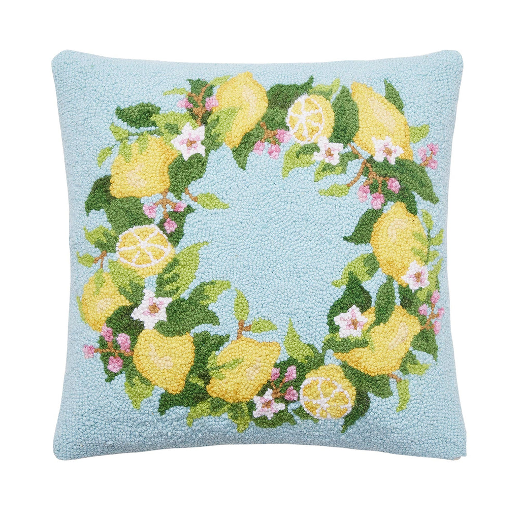 Lemon Wreath Hook Pillow