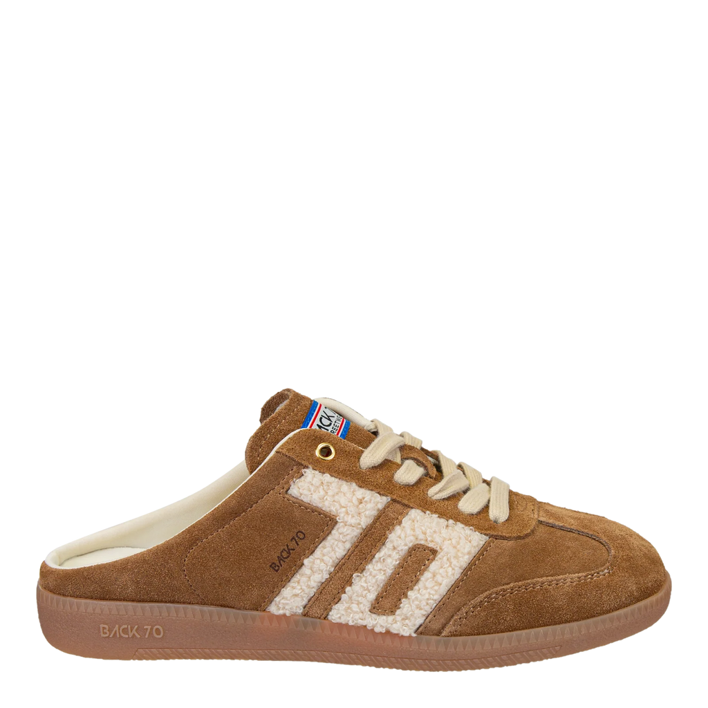 easter backless sneaker in tobacco