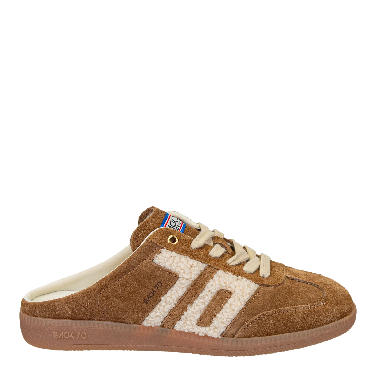 easter backless sneaker in tobacco