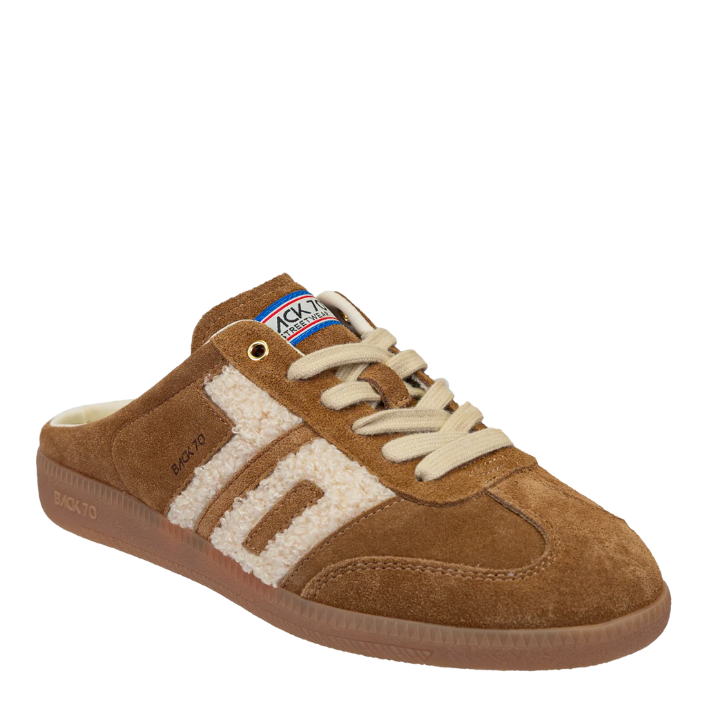easter backless sneaker in tobacco