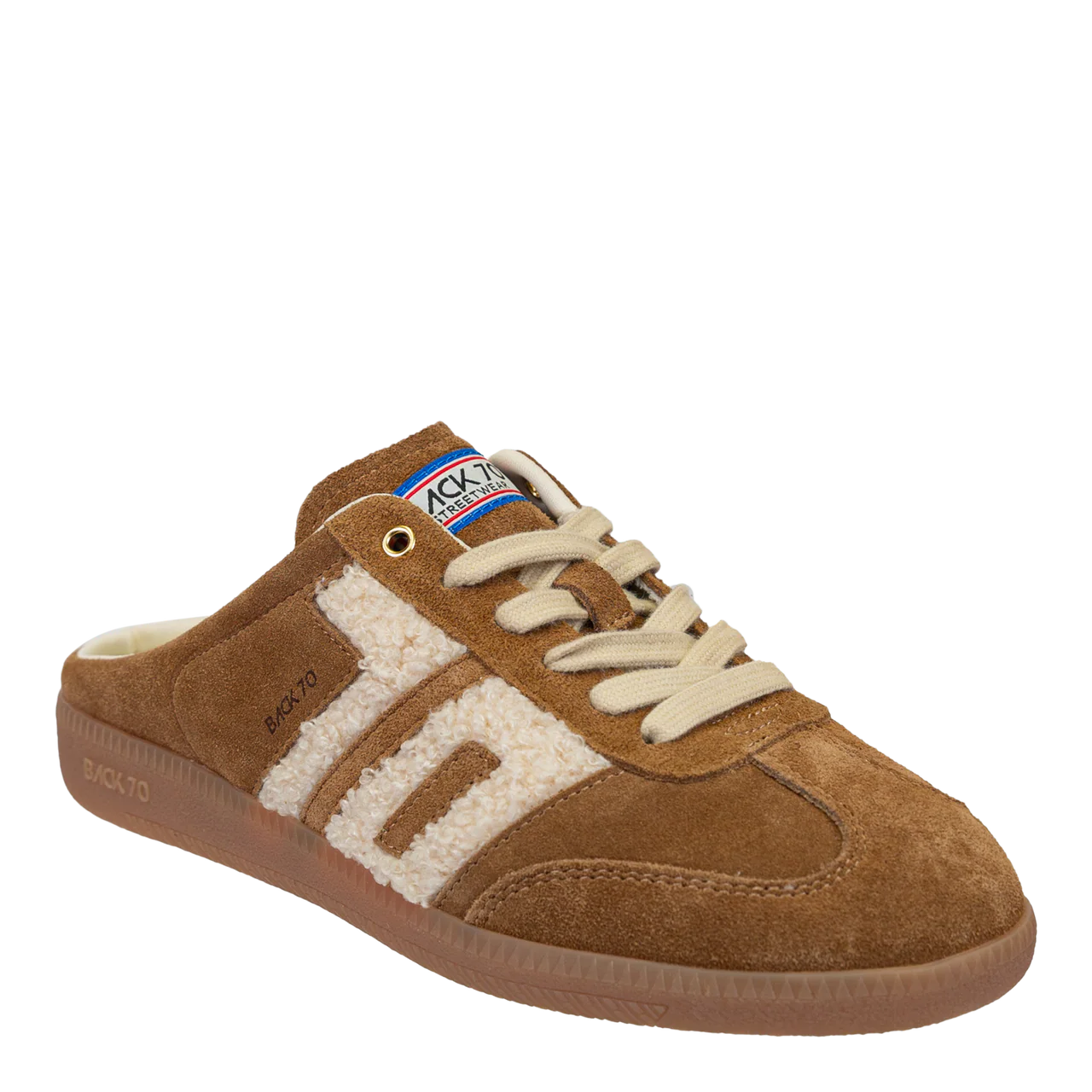 easter backless sneaker in tobacco
