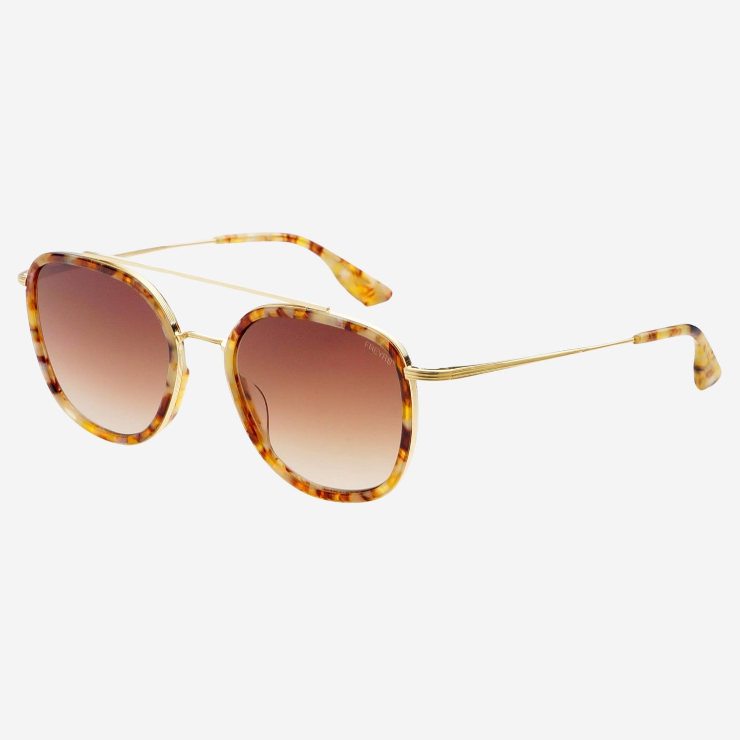 Weston Acetate Round Sunglasses brown pearl