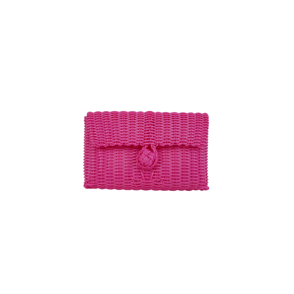 clutch solid hot pink