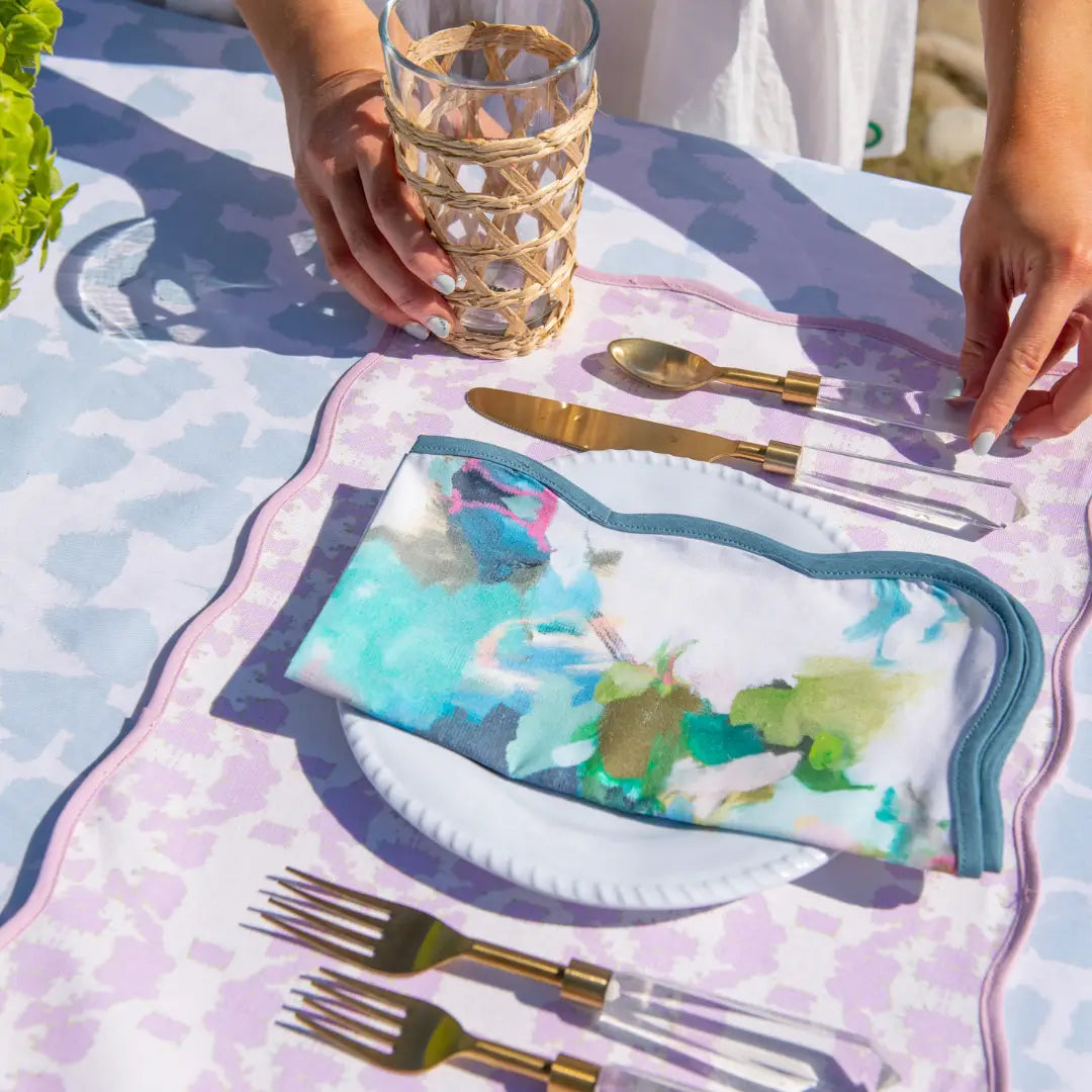 scalloped placemats