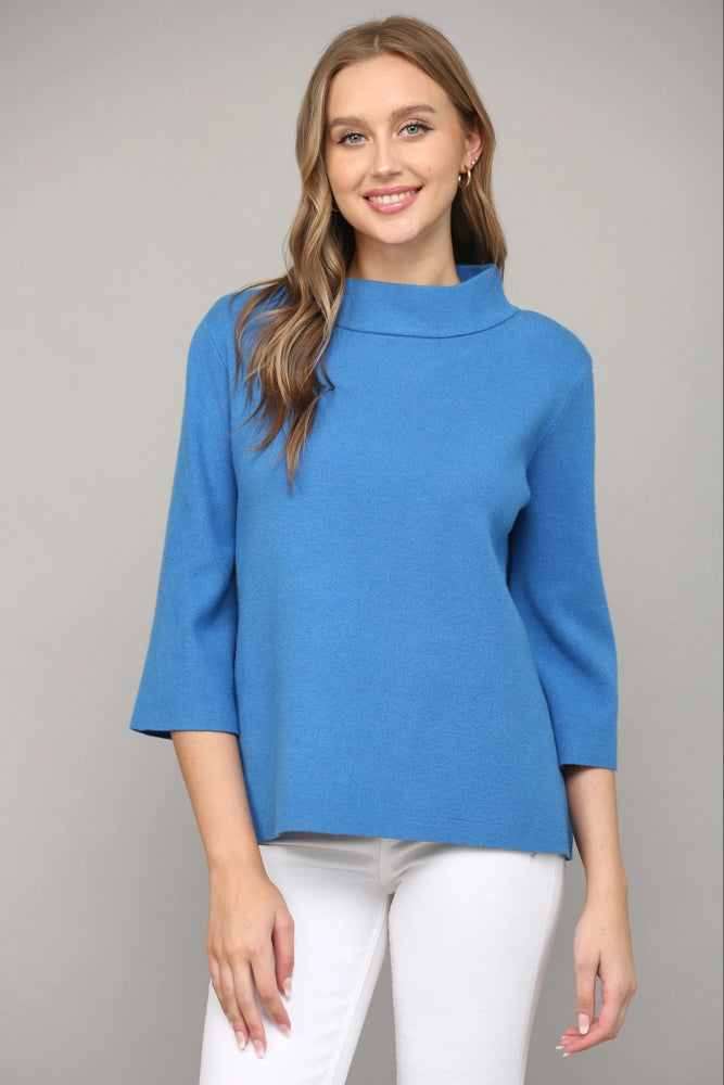 davis mock neck sweater