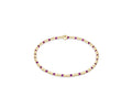 egirl hope sincerity pattern 2mm bead bracelet fucshia