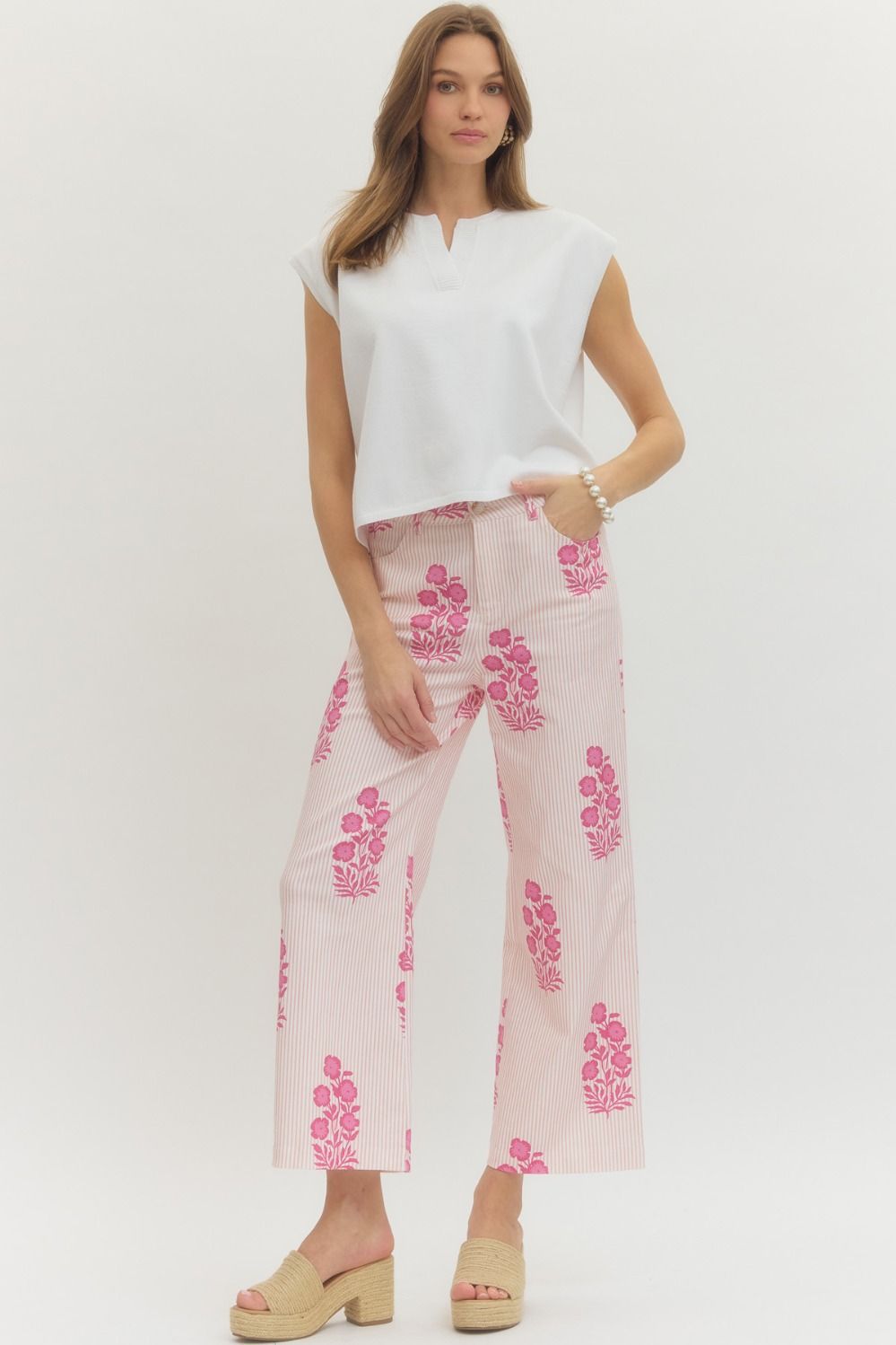 olivia block print pants