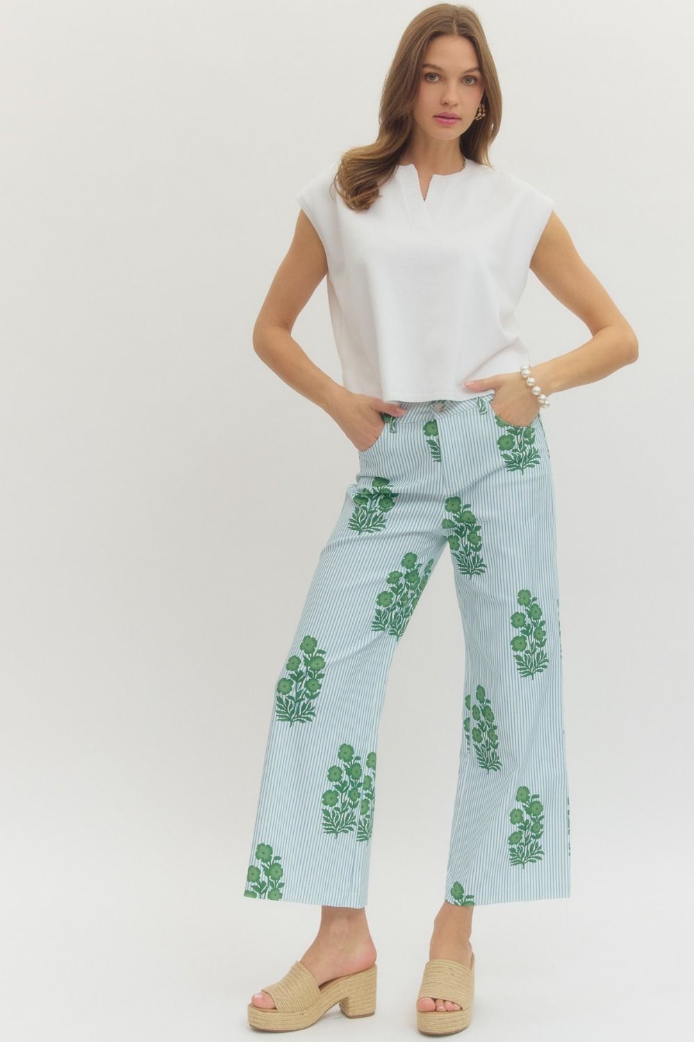 olivia block print pants