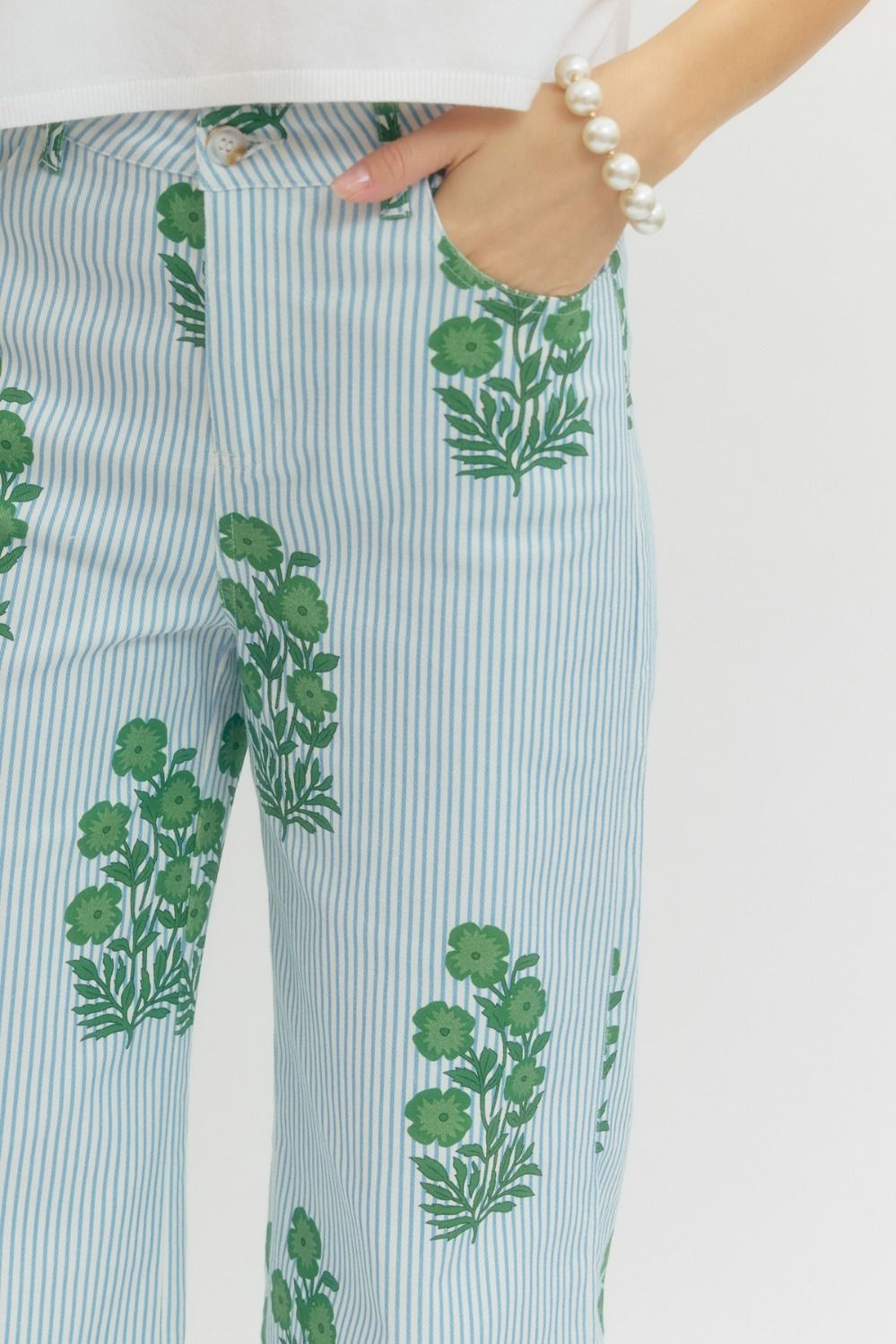olivia block print pants