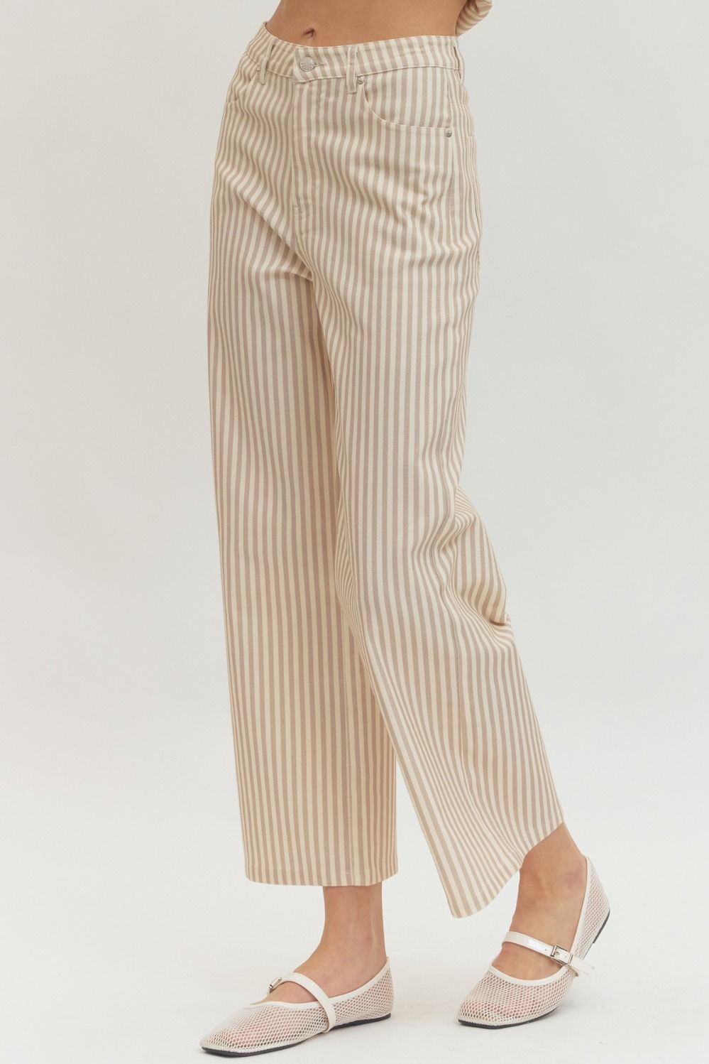 beth striped wide leg pant