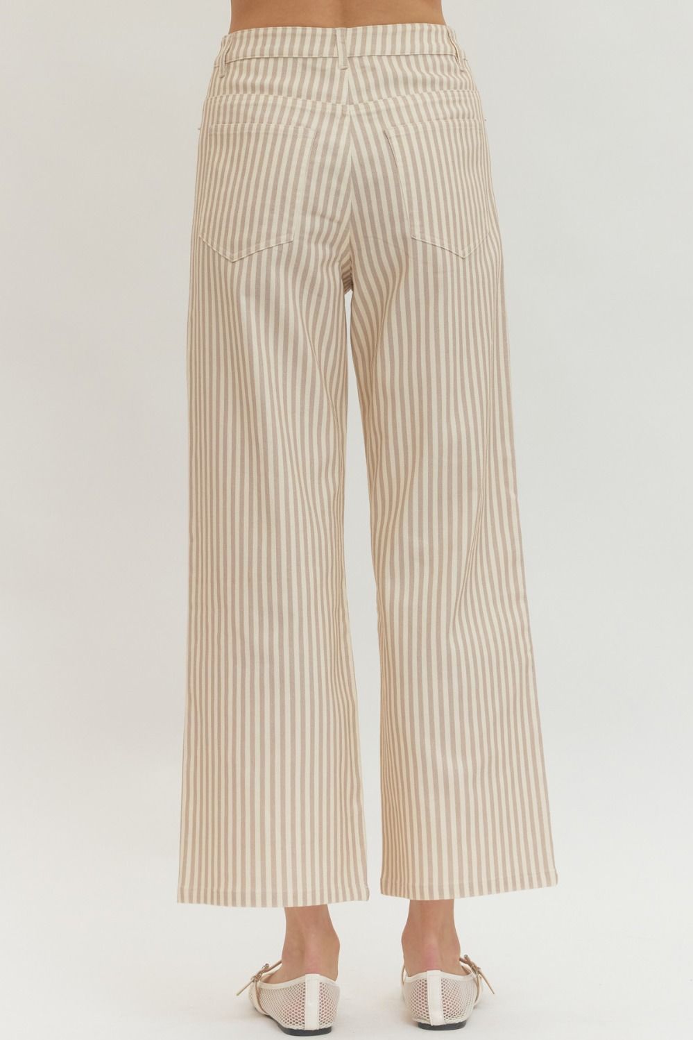 beth striped wide leg pant
