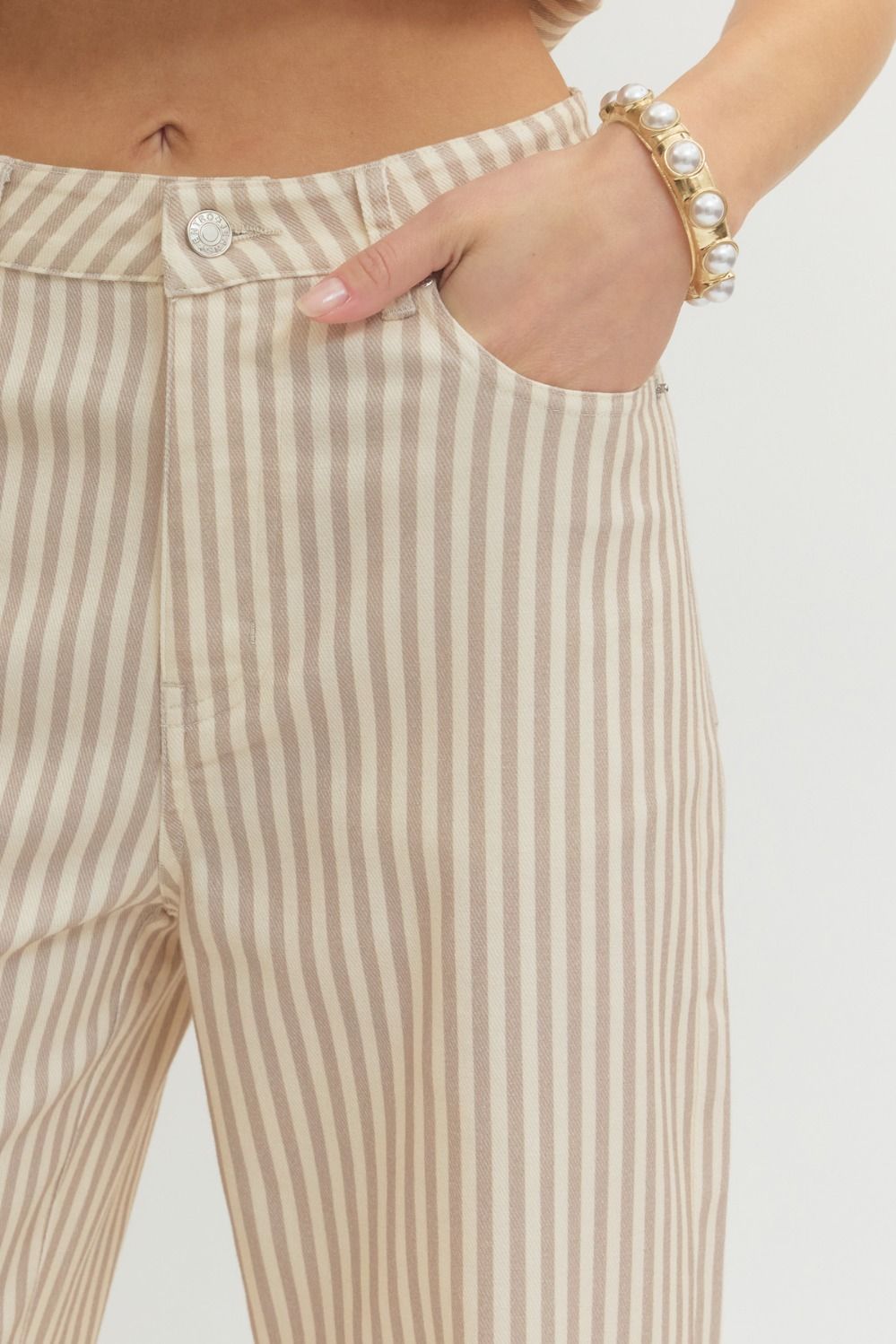 beth striped wide leg pant
