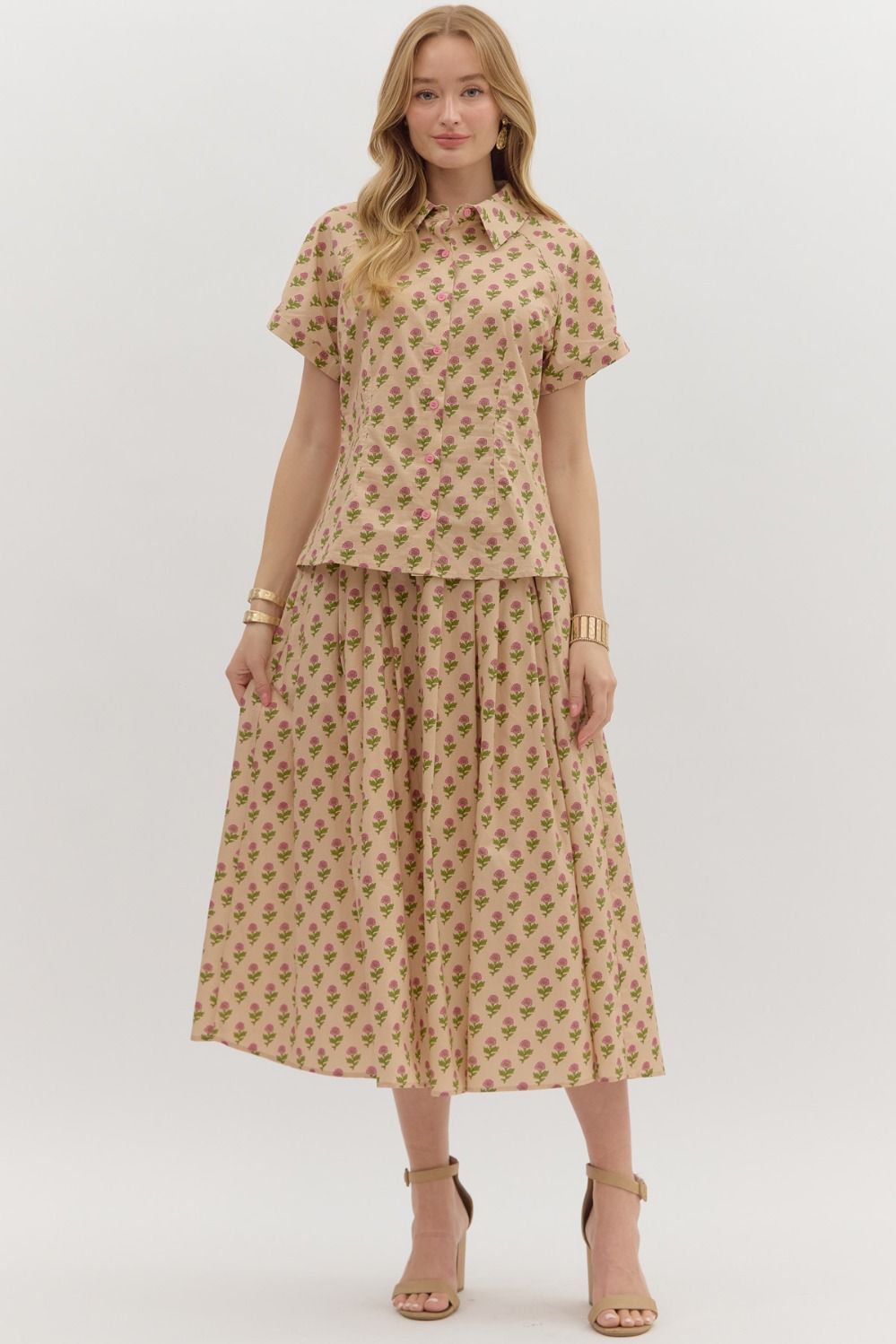 faith floral skirt