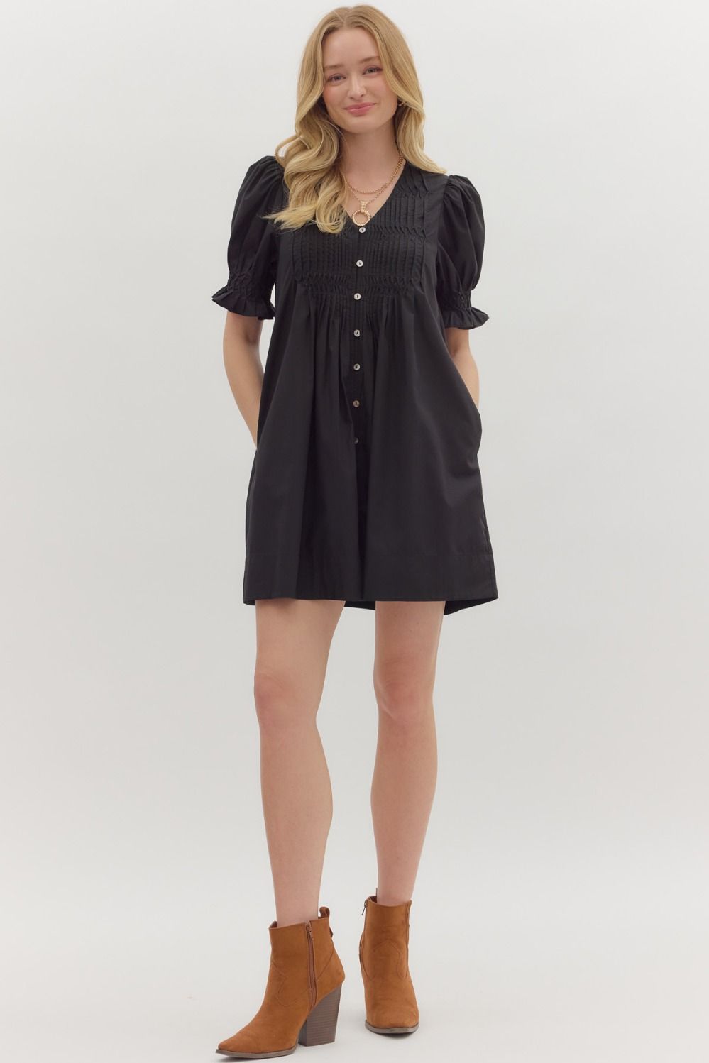 caroline smocked dress