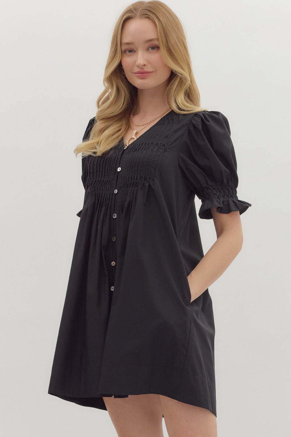 caroline smocked dress