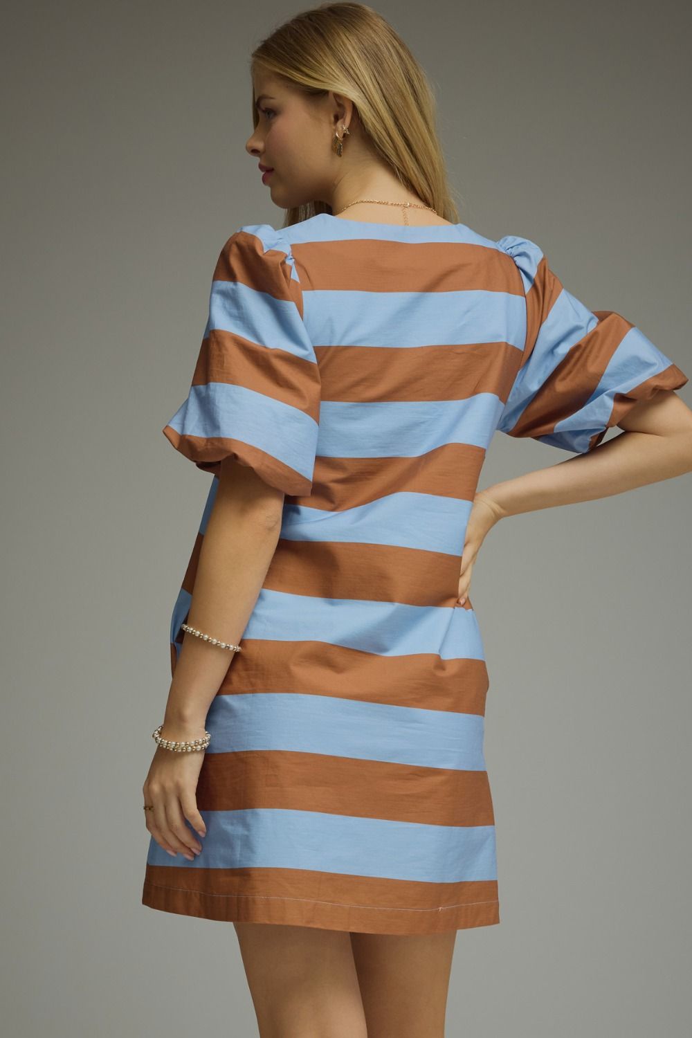 serena stripe mini dress