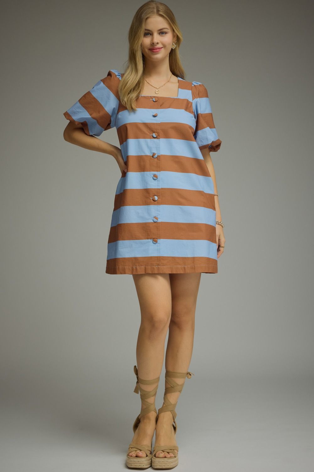 serena stripe mini dress