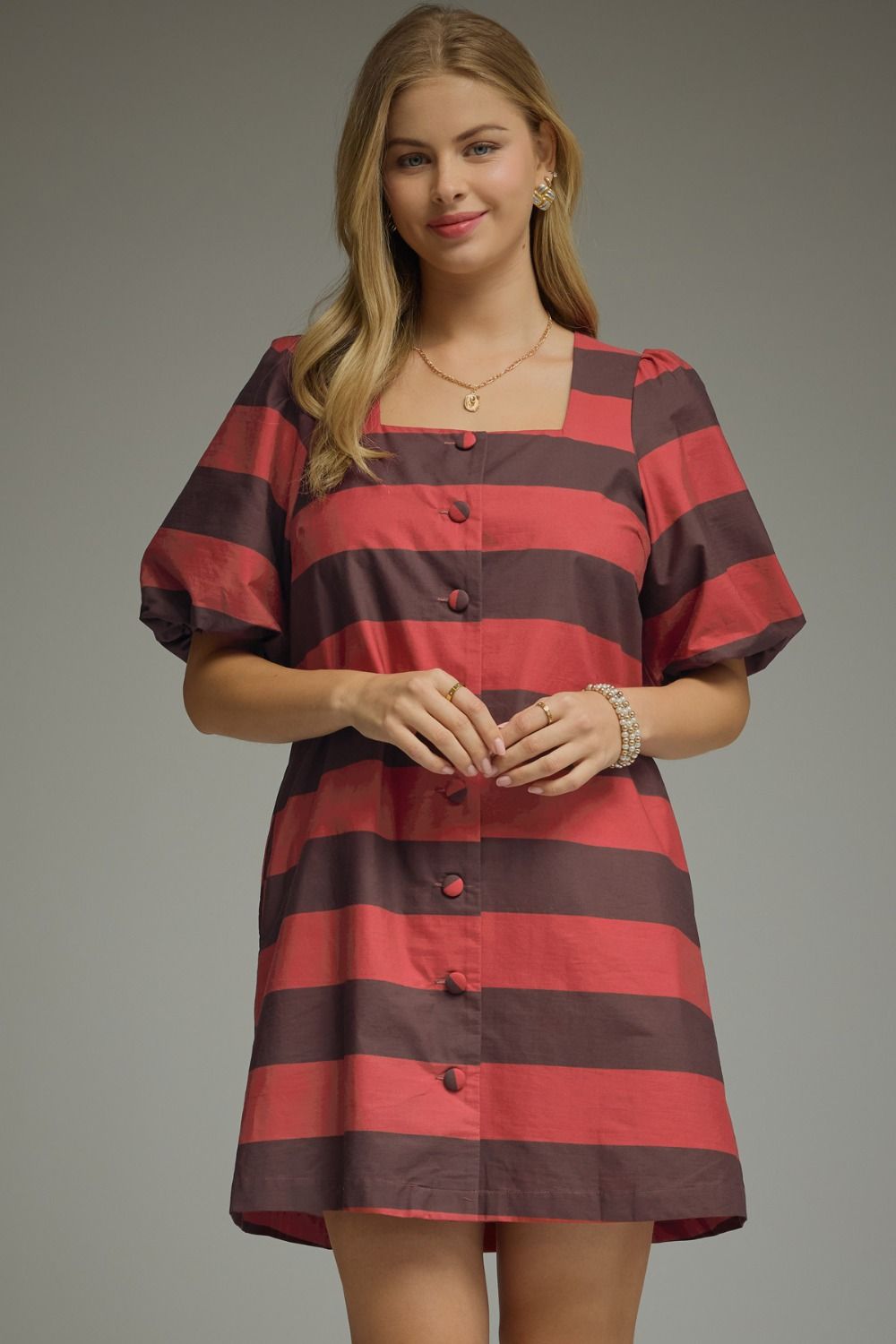 serena stripe mini dress